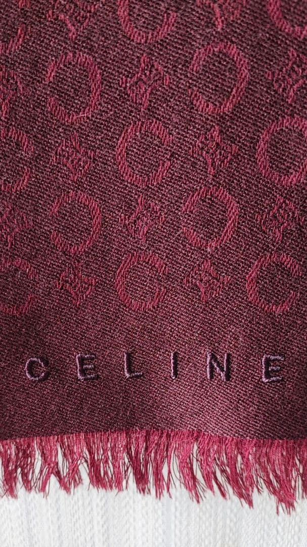 【未使用】CELINE　セリーヌ　ストール　マフラー　男女兼用　カシミア混