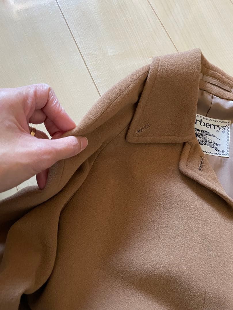 Burberry キャメルカラーロングコート　カシミヤ混　S