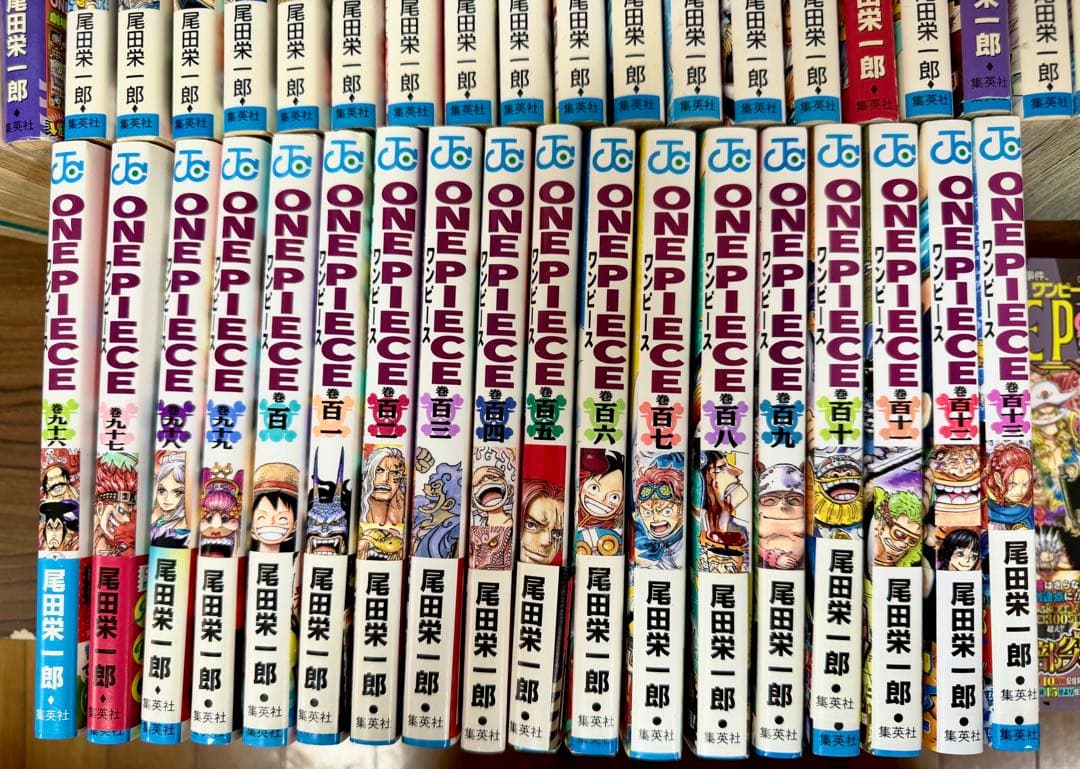 【56巻以降初版】ワンピース1巻〜114巻　 全巻セット+公式ガイド本2冊初版