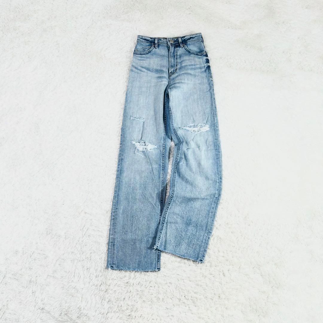 756 YANUK ヤヌーク ボーイズストレート LEA レア 23 カットオフ