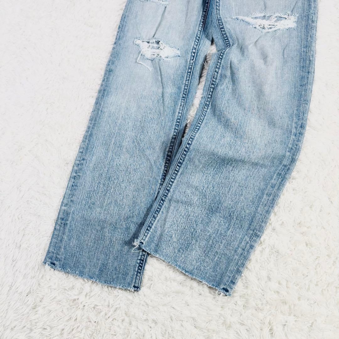 756 YANUK ヤヌーク ボーイズストレート LEA レア 23 カットオフ