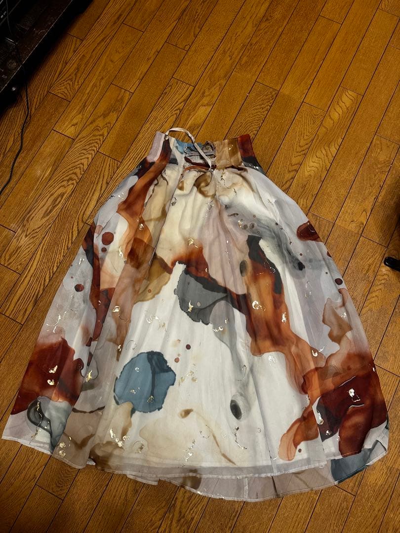 スカート Ameri UNDRESSED AMELIA INK ART SKIRT