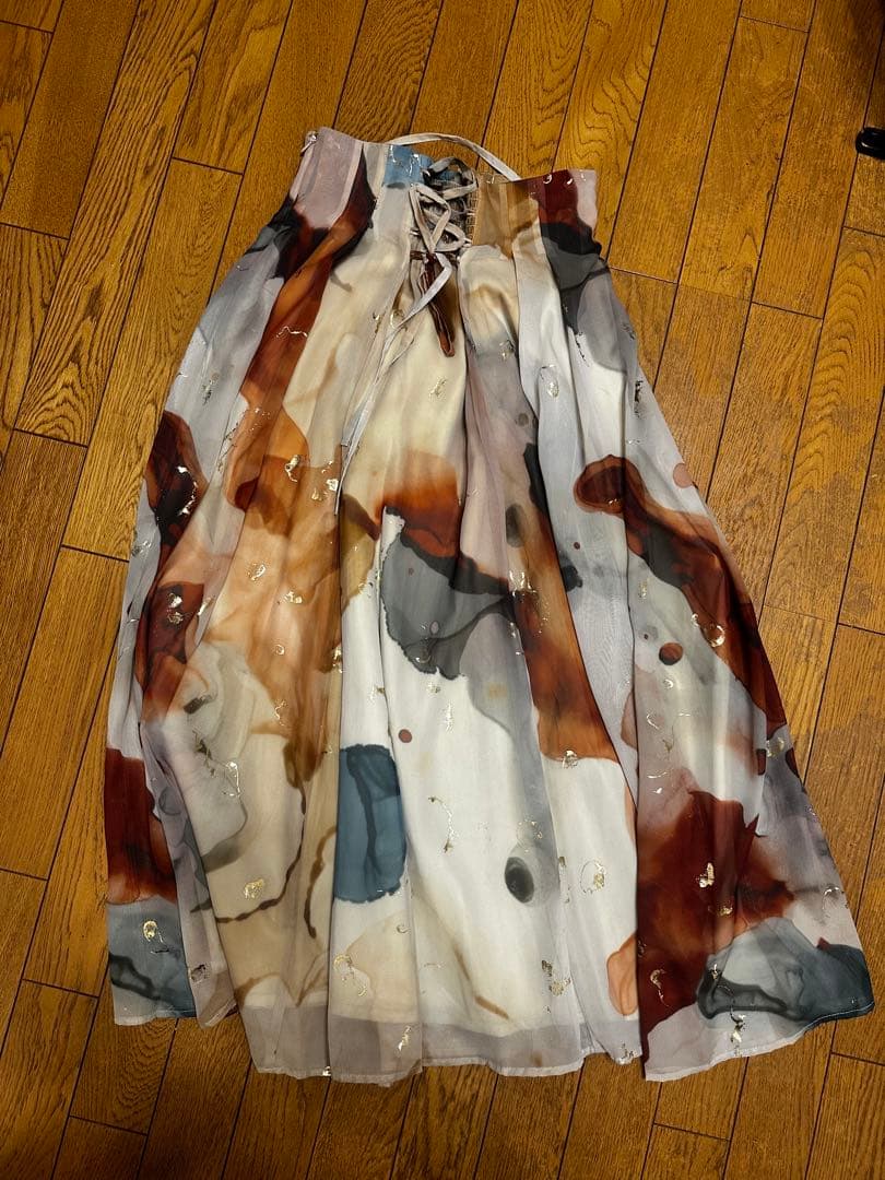 スカート Ameri UNDRESSED AMELIA INK ART SKIRT
