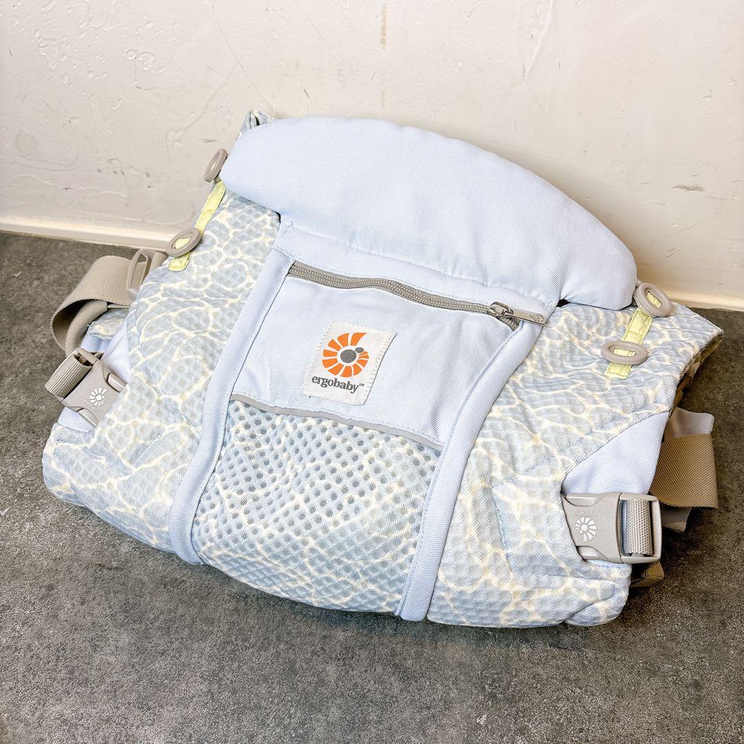 【極美品】 エルゴベビー EBC ADAPT SoftFlex ホリデーブルー