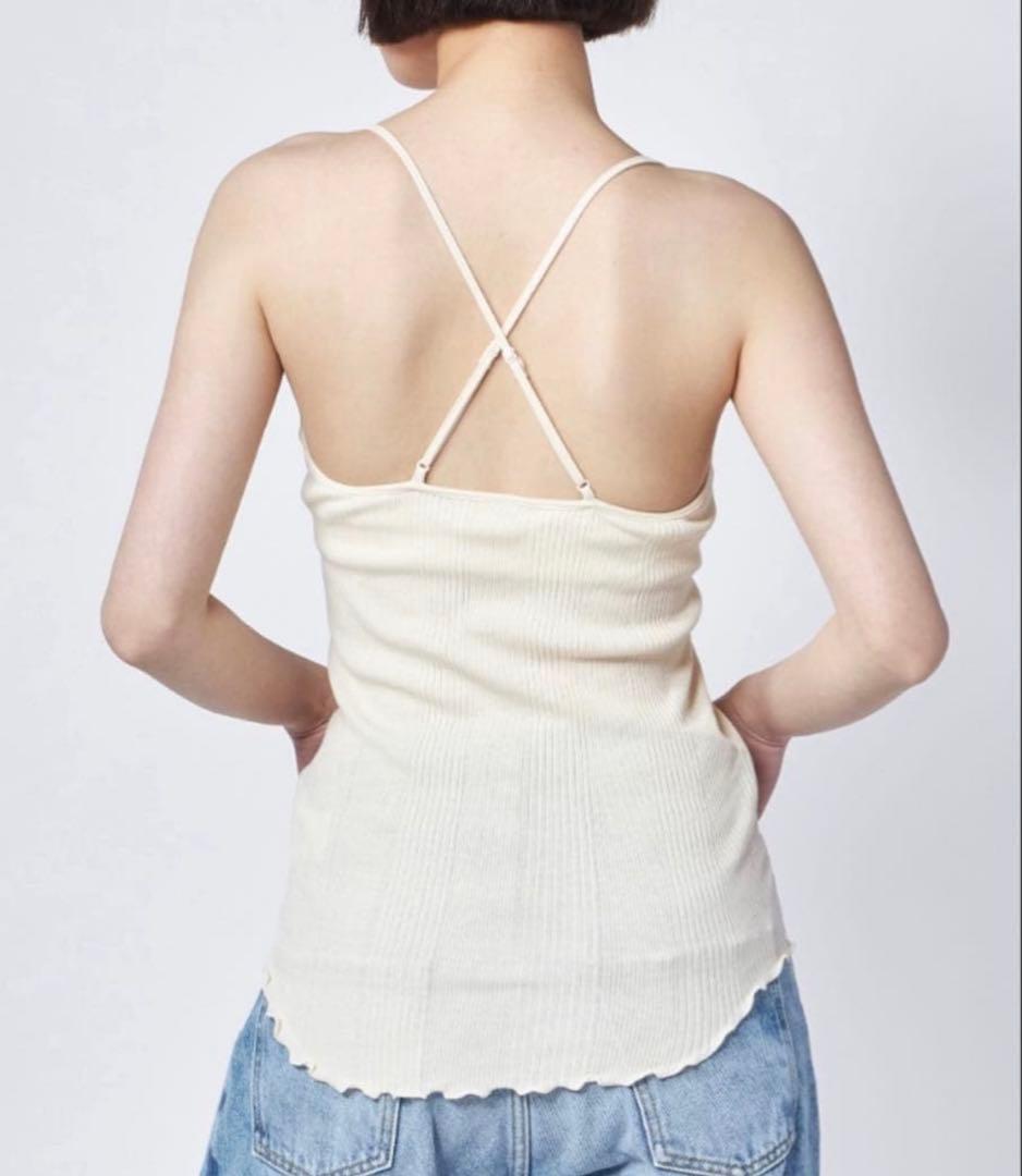 美品　HAKUJI Random rib bra camisole