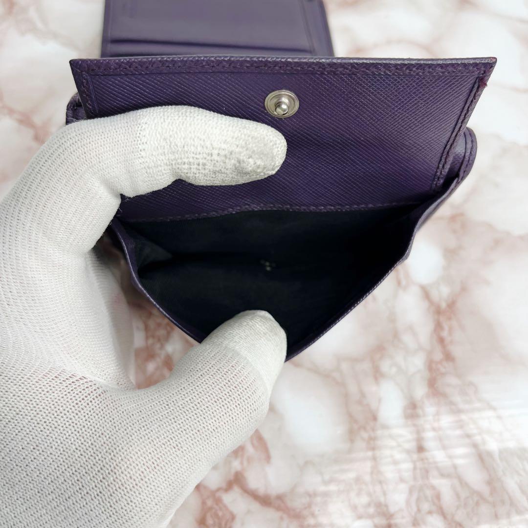 60【極美品】PRADA 二つ折り財布 折り財布