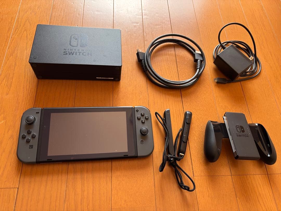 Nintendo Switch 本体 グレー 【完品・動作良好】 初期型