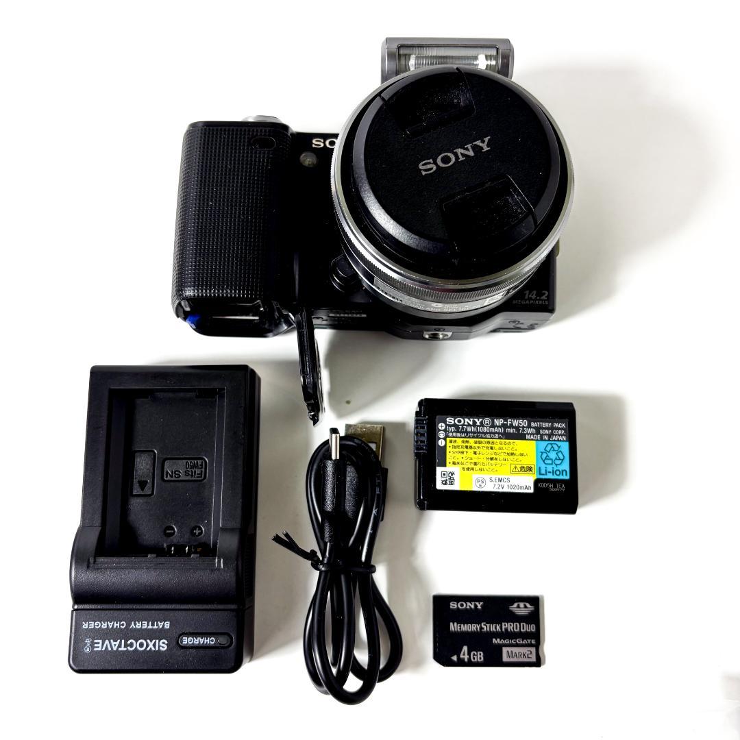 SONY ミラーレス一眼 α NEX-5 ブラック ミラーレス レンズ