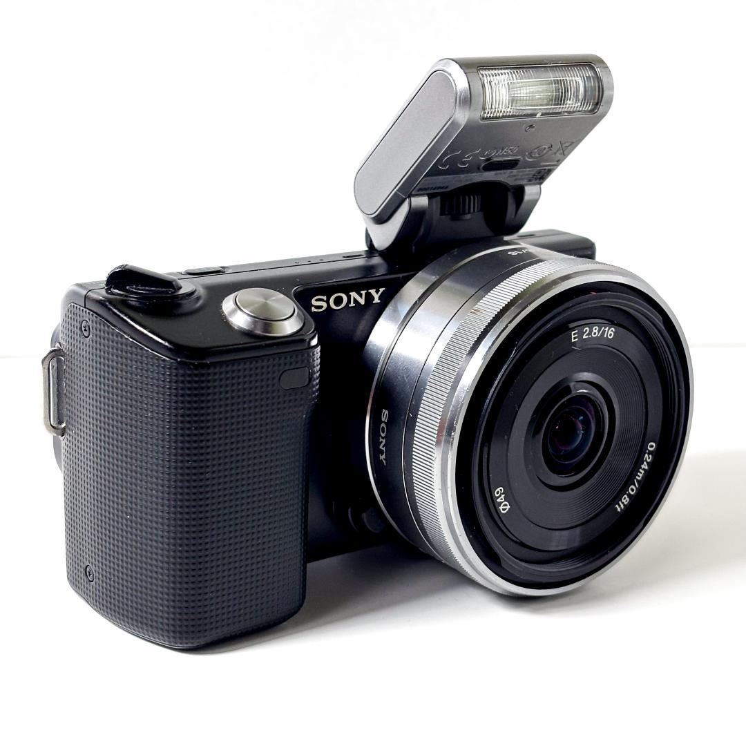 SONY ミラーレス一眼 α NEX-5 ブラック ミラーレス レンズ