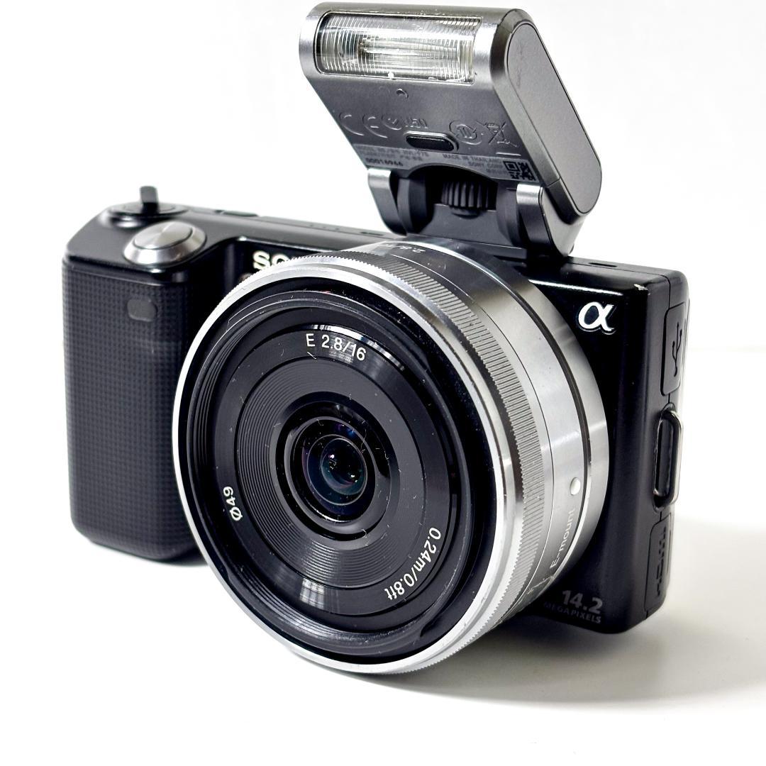 SONY ミラーレス一眼 α NEX-5 ブラック ミラーレス レンズ