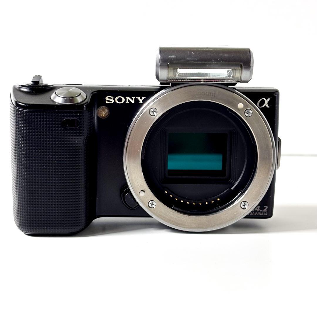 SONY ミラーレス一眼 α NEX-5 ブラック ミラーレス レンズ