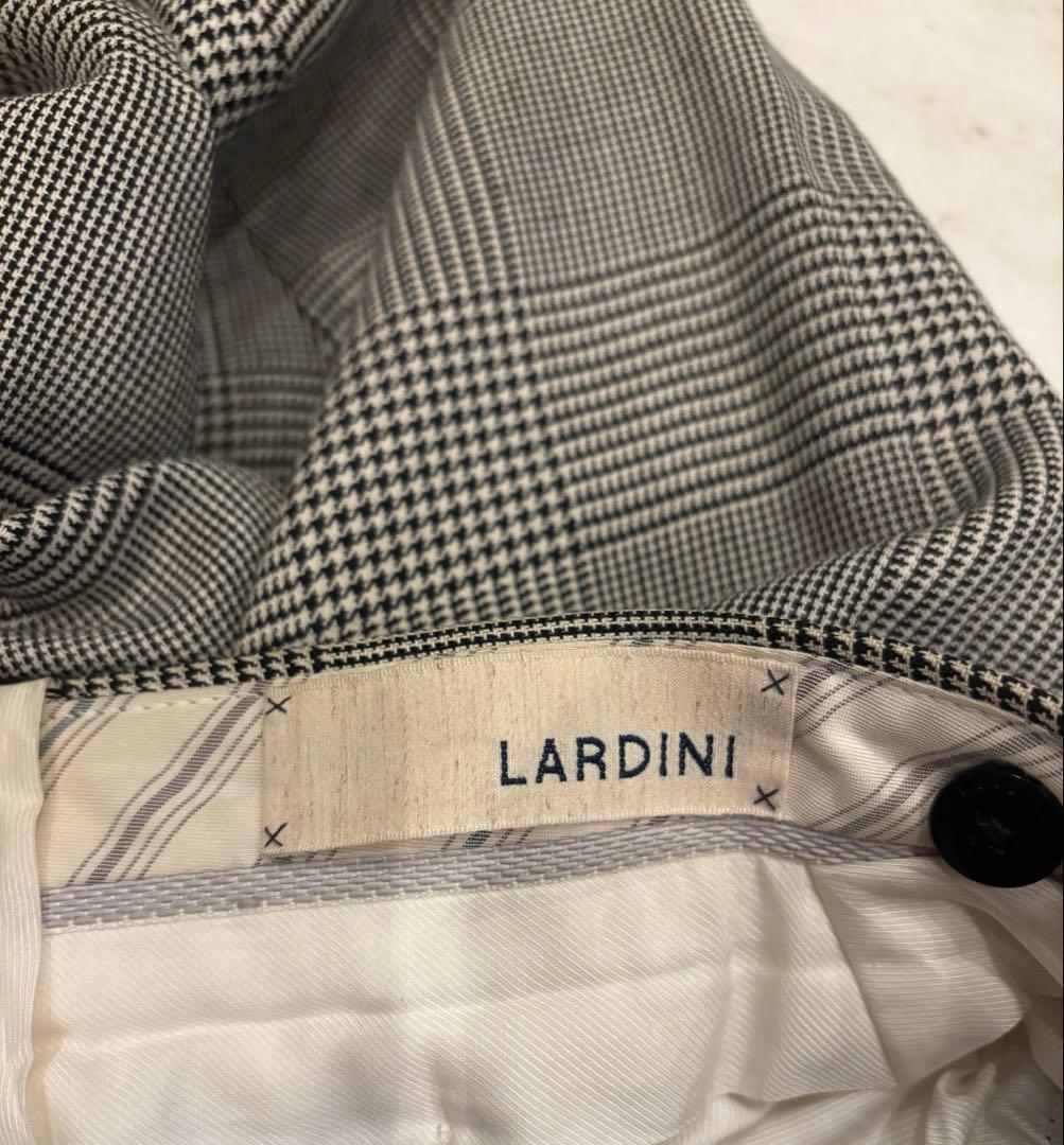 LARDINI グレンチェック3Bジャケット　セットアップ