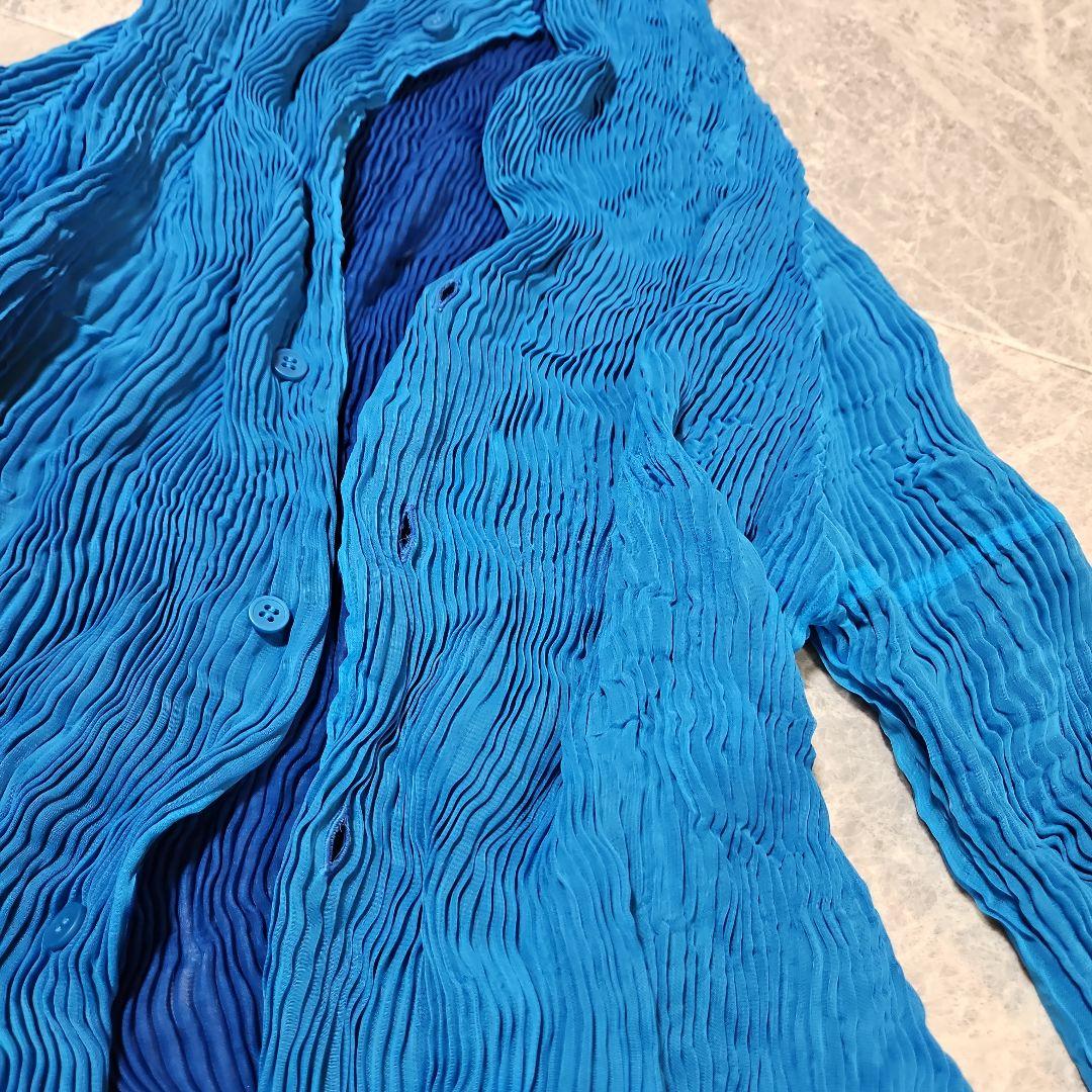 ISSEY MIYAKE プリーツ リバーシブル カーディガン