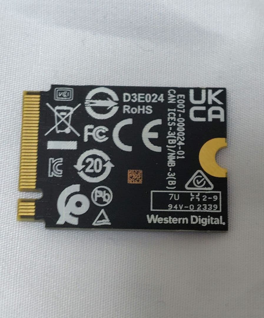 WD_BLACK SN770M 500GB SSD 中古 健康100%
