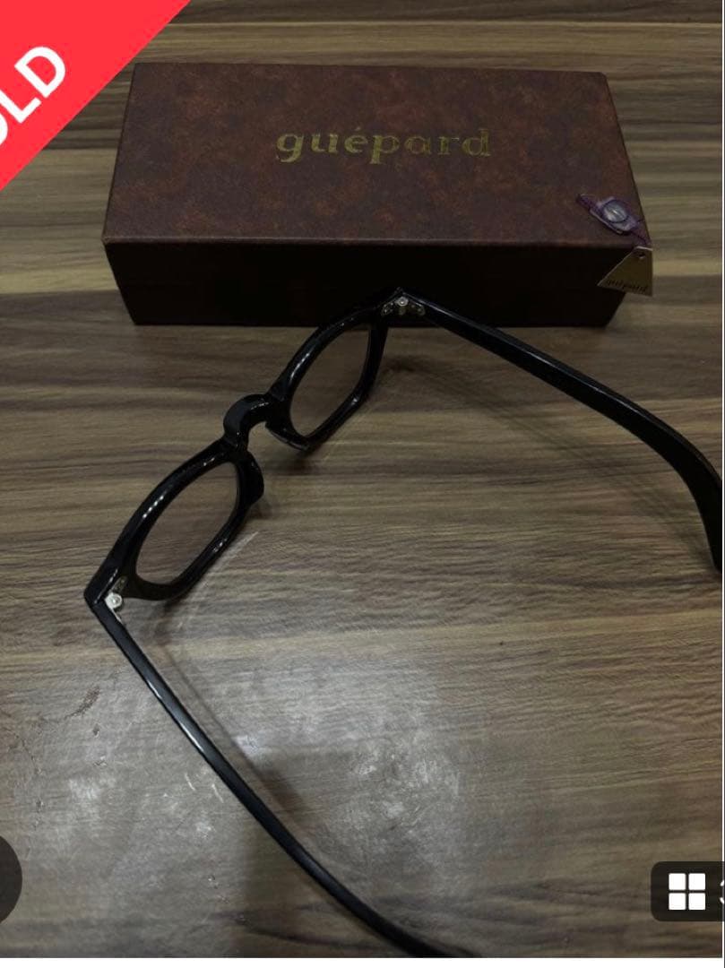 guépard ブラック サングラス ケース付き