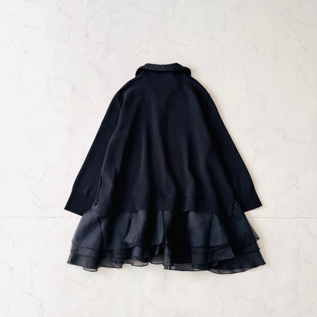 新品　25aw ユナイテッドアローズ レディーポロコンビ ニット ウォッシャブル