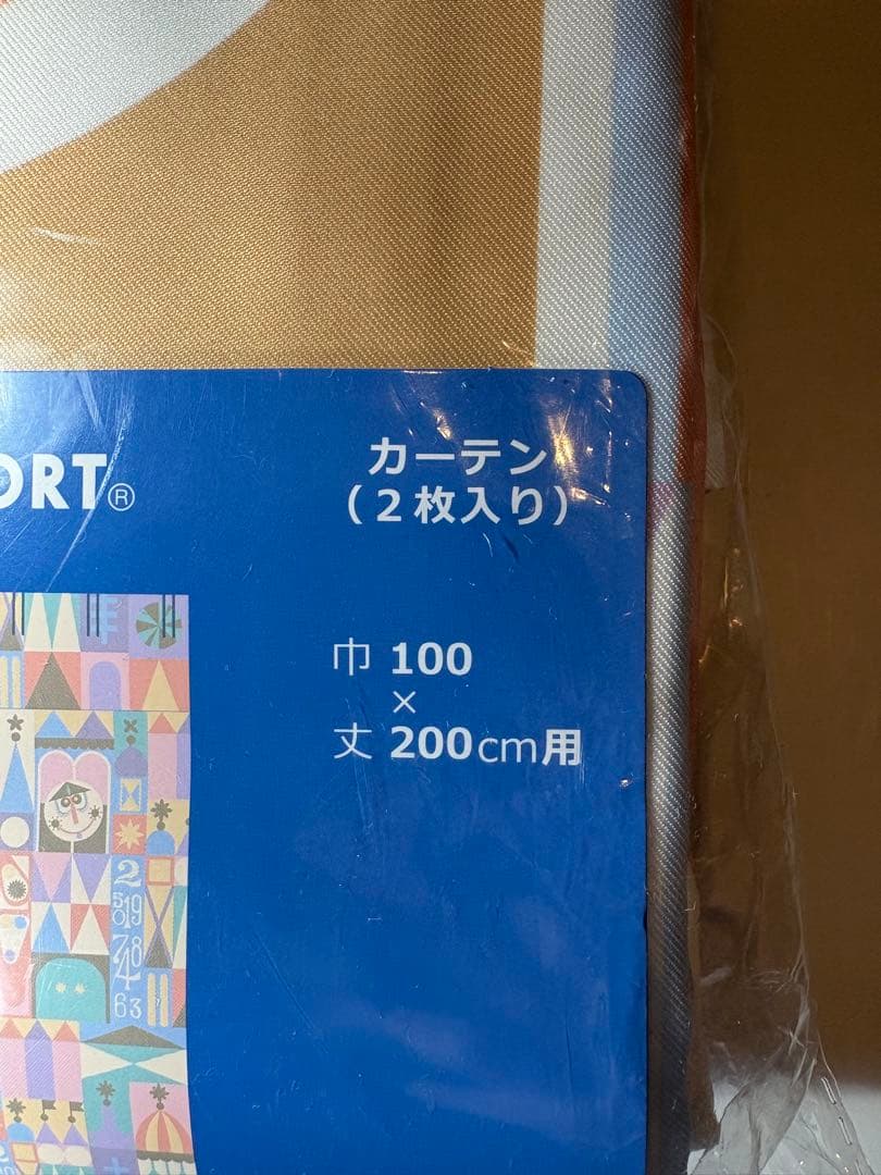 ディズニーリゾート カーテン イッツアスモールワールド 100×200cm