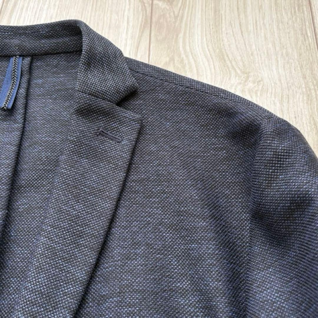 【極美品】ムッシュニコル アンコンジャケット ネイビー 50 XL 薄手 春夏