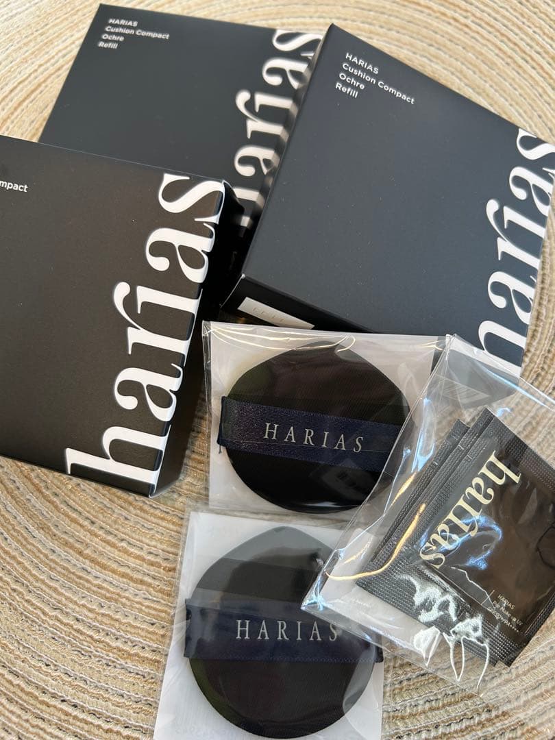 HARIAS クッションコンパクト 3つ SPF50+ リフィル付き