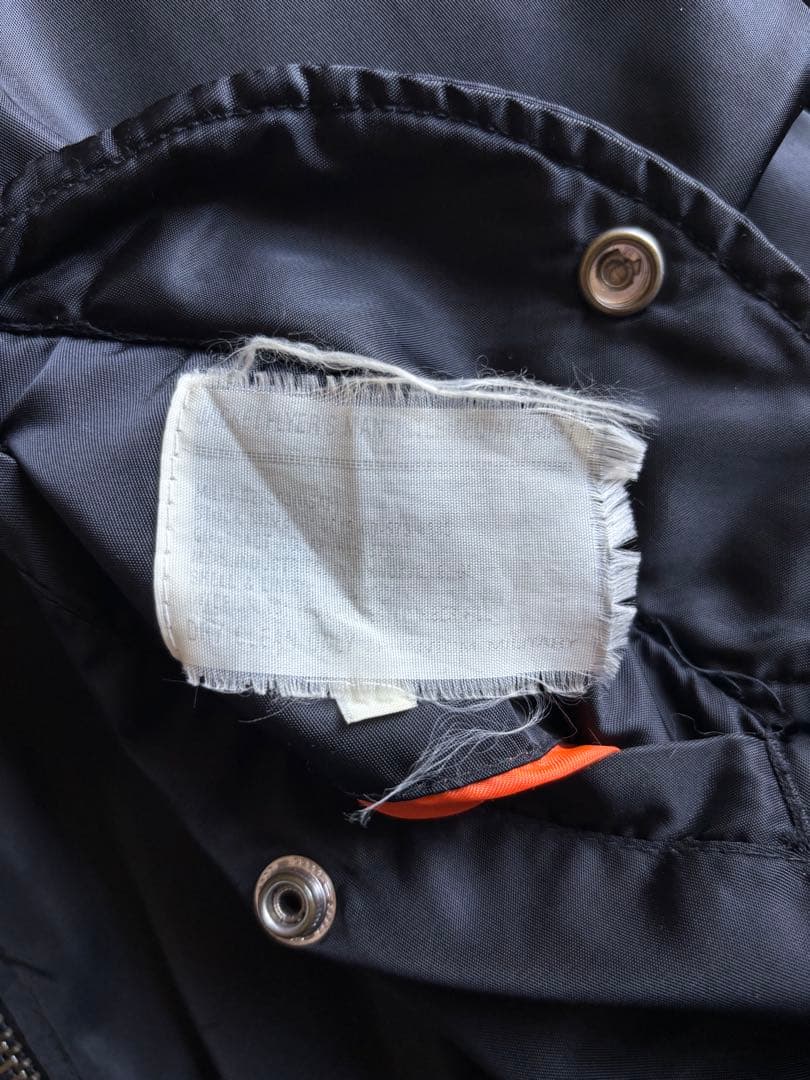 80s-90s ALPHA INDUSTRIES MA-1 ブラック 美品 XL