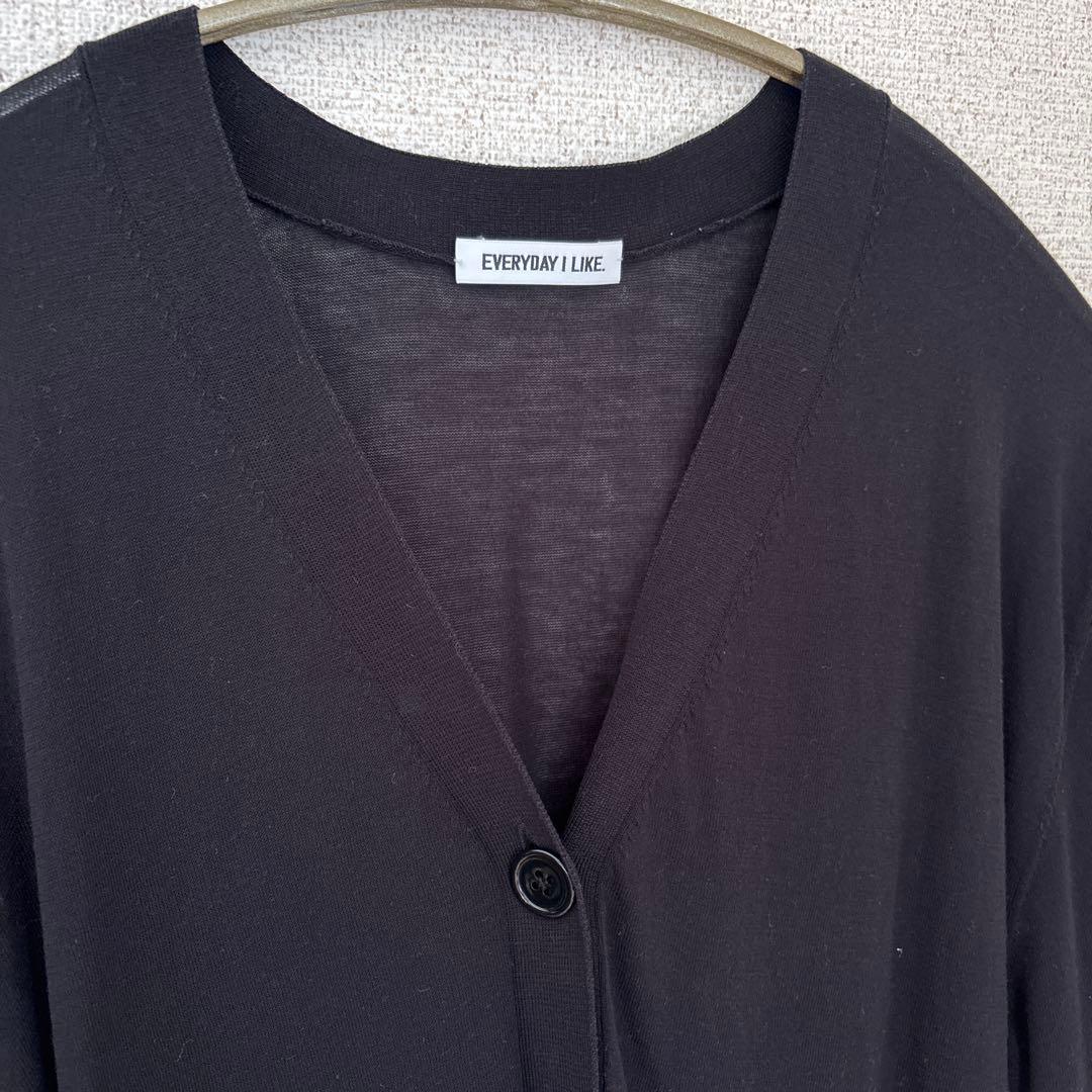 Deuxieme Classe Semi Sheer Vネック カーディガン