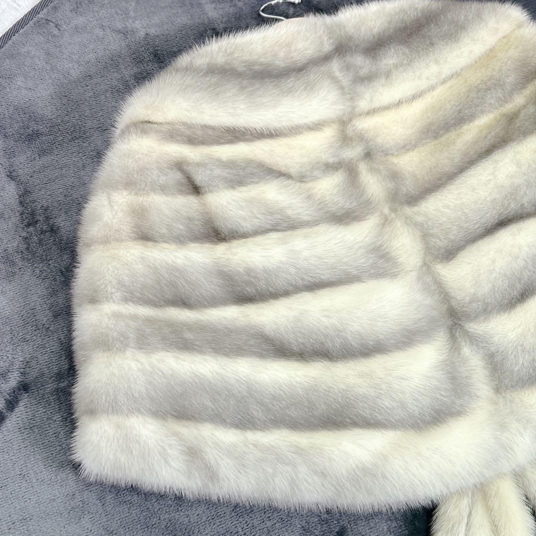 美品✨SAGA MINK  クロスサファイアミンク ストール ショール