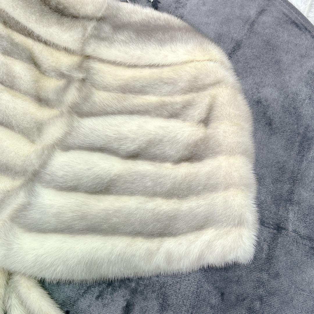 美品✨SAGA MINK  クロスサファイアミンク ストール ショール