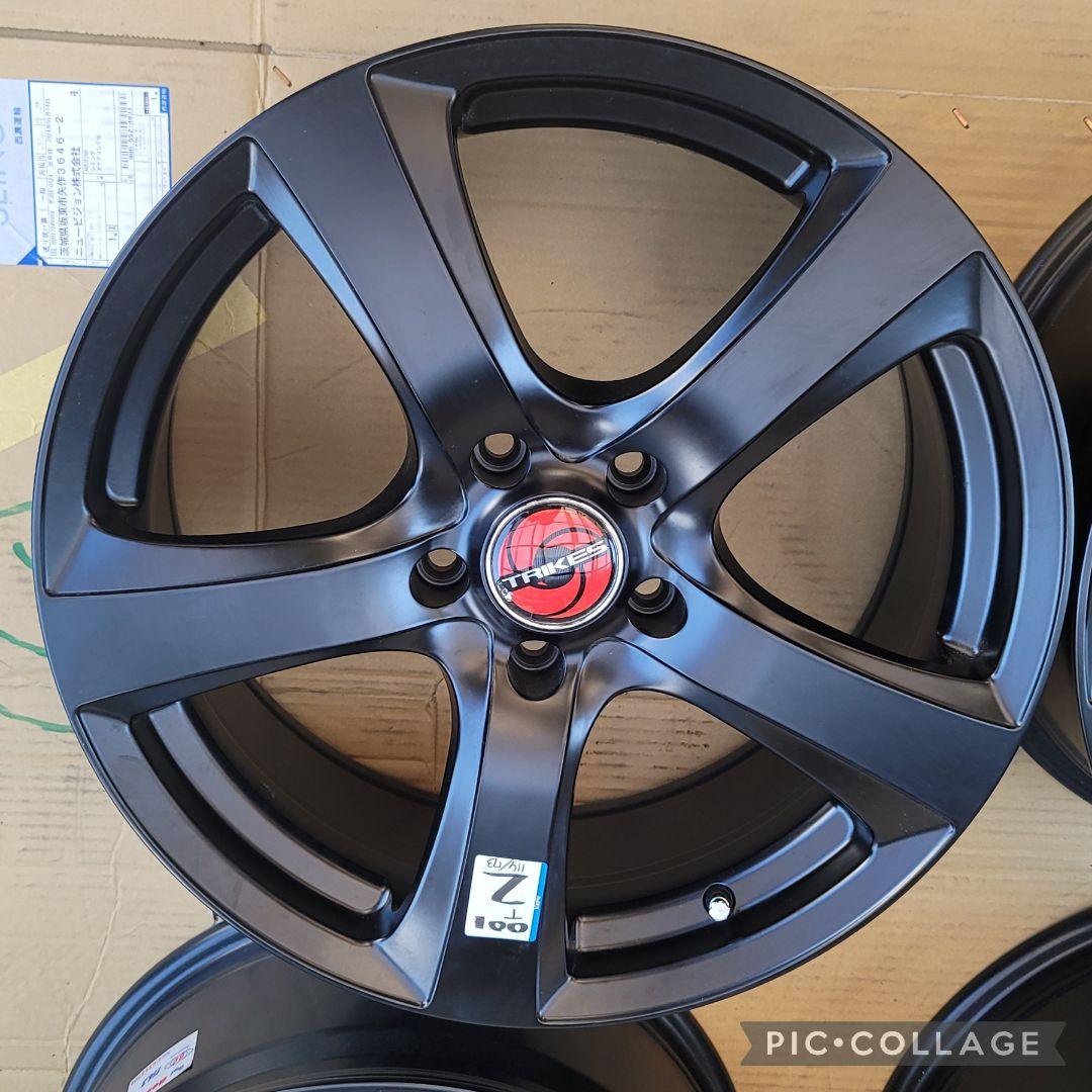 美品! 新品アルミホイールTRIKES　18インチ 8J+45 5H 114.3