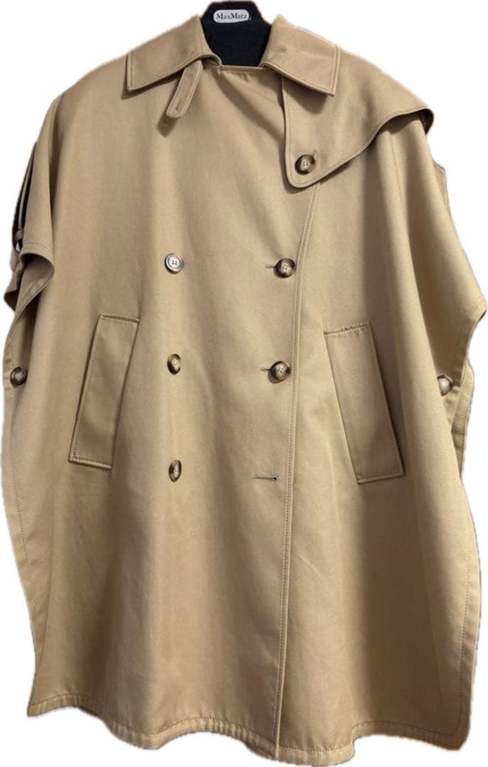 MaxMara マックスマーラ コットンケープ ポンチョ