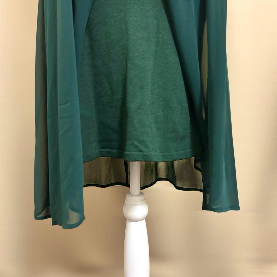 美品 シビラ シフォンワンピース セットアップ ボレロ付き フォーマル M