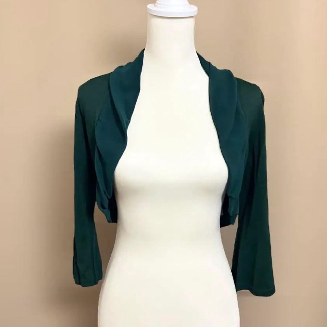 美品 シビラ シフォンワンピース セットアップ ボレロ付き フォーマル M