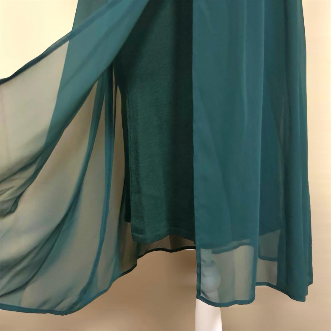 美品 シビラ シフォンワンピース セットアップ ボレロ付き フォーマル M