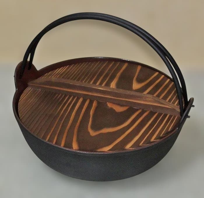 未使用　田舎鍋 / いろり鍋　囲炉裏鍋　五進 /みちのく鉄器 　 27cm