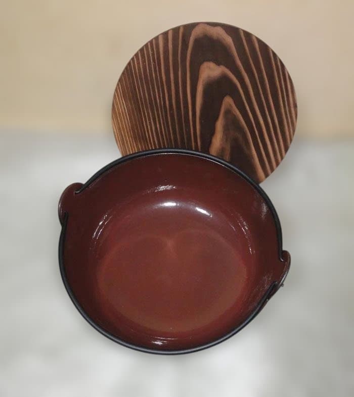 未使用　田舎鍋 / いろり鍋　囲炉裏鍋　五進 /みちのく鉄器 　 27cm