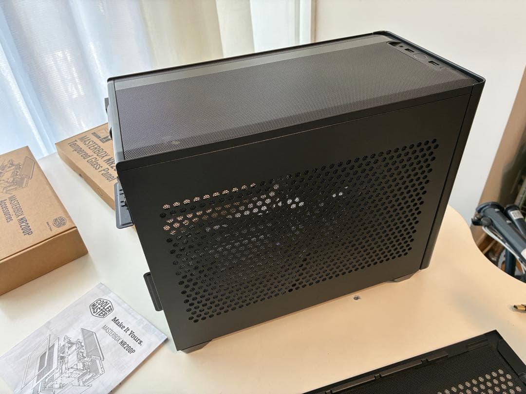 送料込 小さいPCケース NR200P + コルセア450w電源