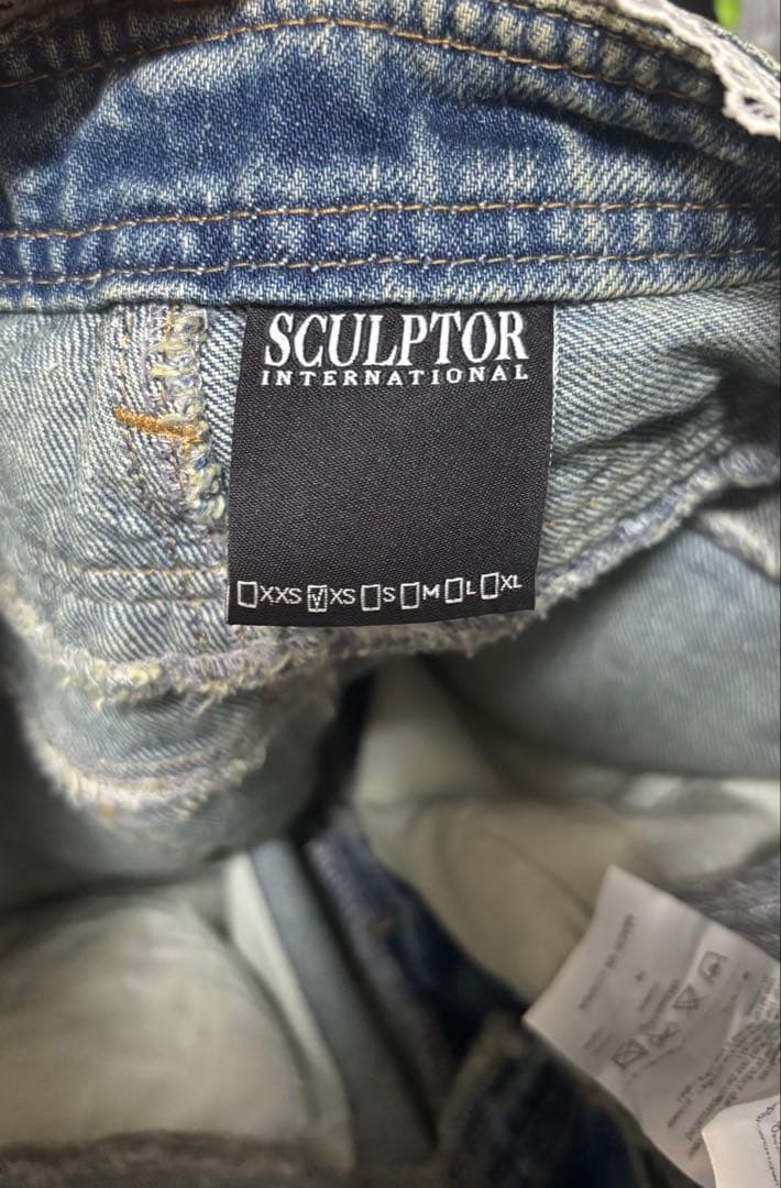 値下げ中【未使用・タグ付き】SCULPTOR ブーツカットデニム XS