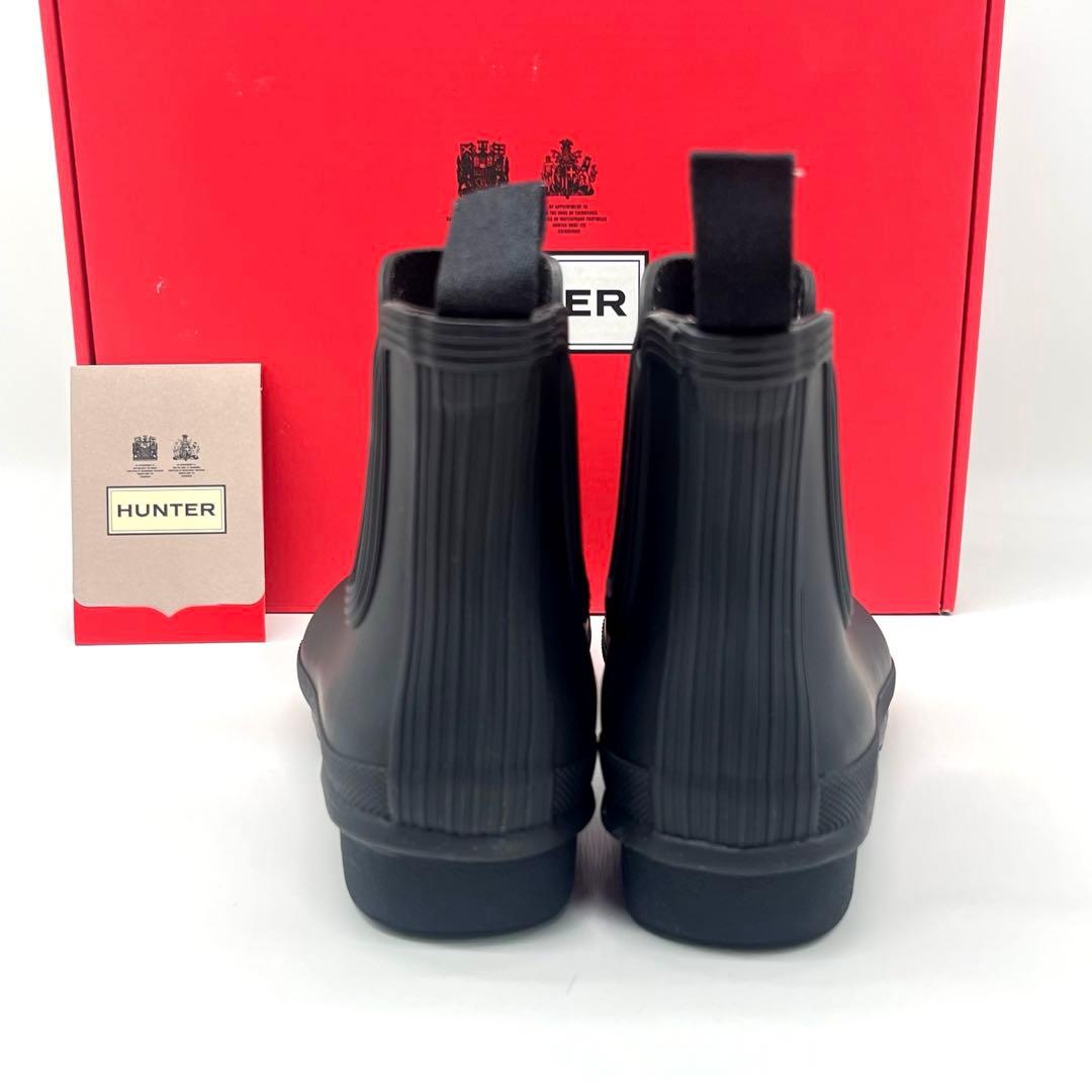 【美品】HUNTER サイドゴア　チェルシーブーツ　レインブーツ　防水　雨靴　雪