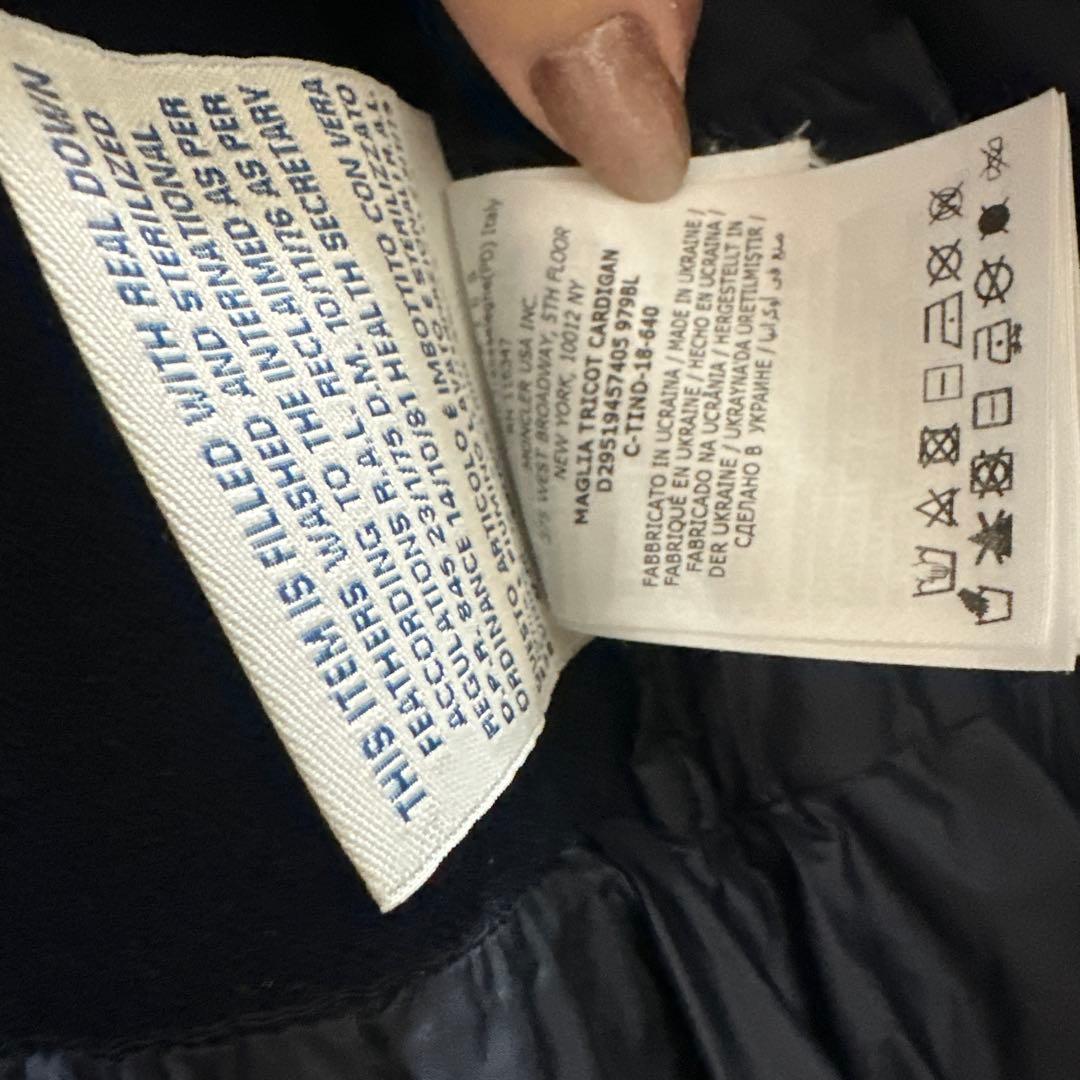 Moncler ネイビー ダウンベスト　92cm