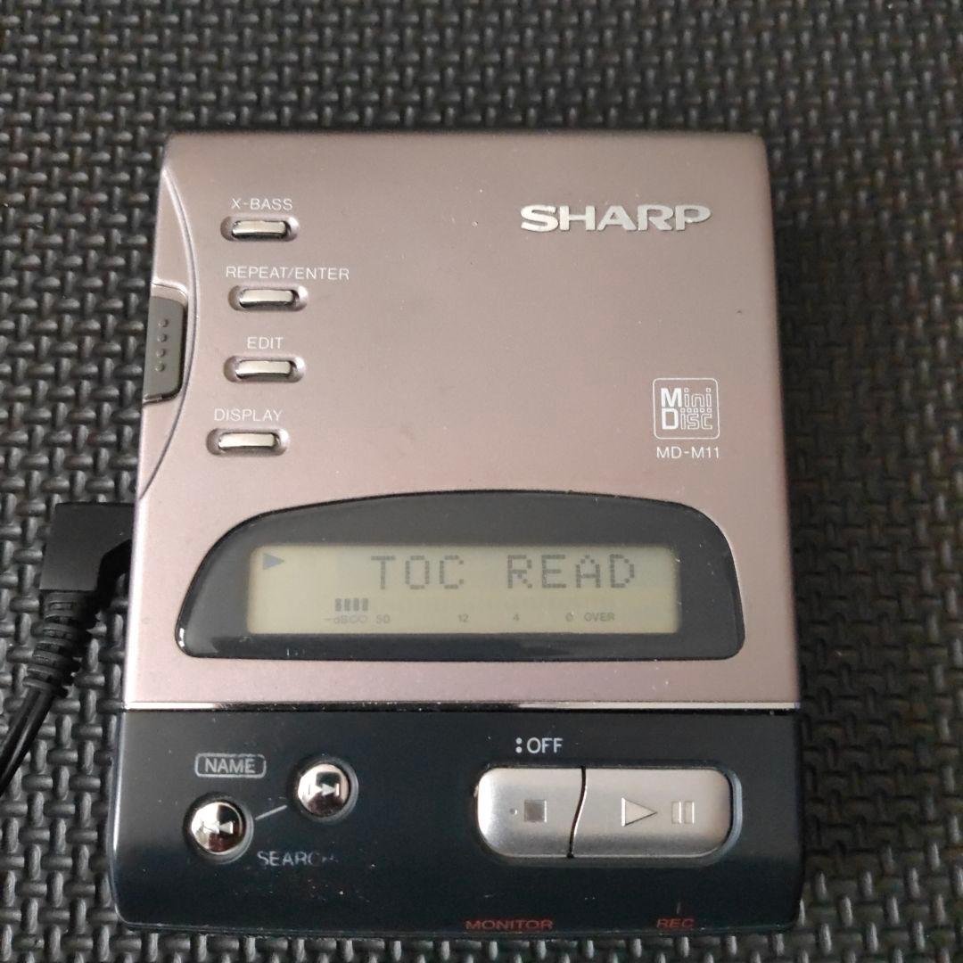 SHARP MD-M11 ポータブルMDプレーヤー ジャンク品 シャープ
