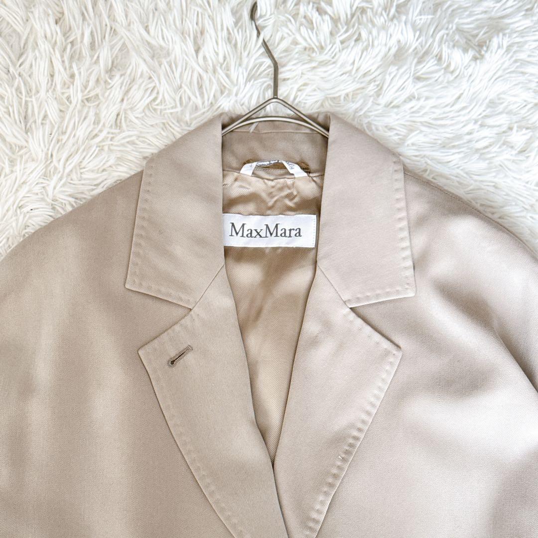 Max Mara 白タグ 最高級ライン ロングコート ベージュ マックスマーラ