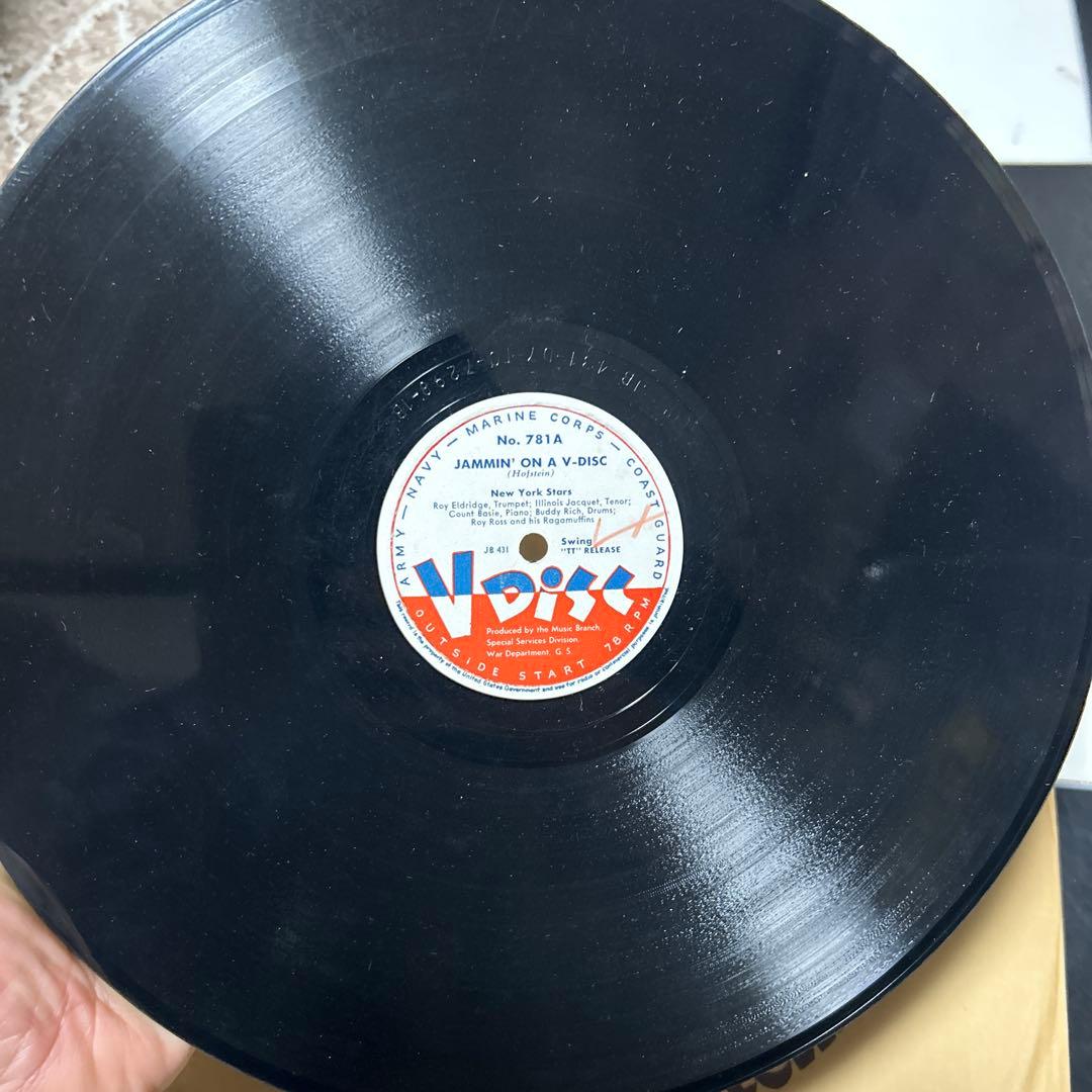 ②ジャズのV-Disc 6枚セット！SPレコード、SP盤、戦時中