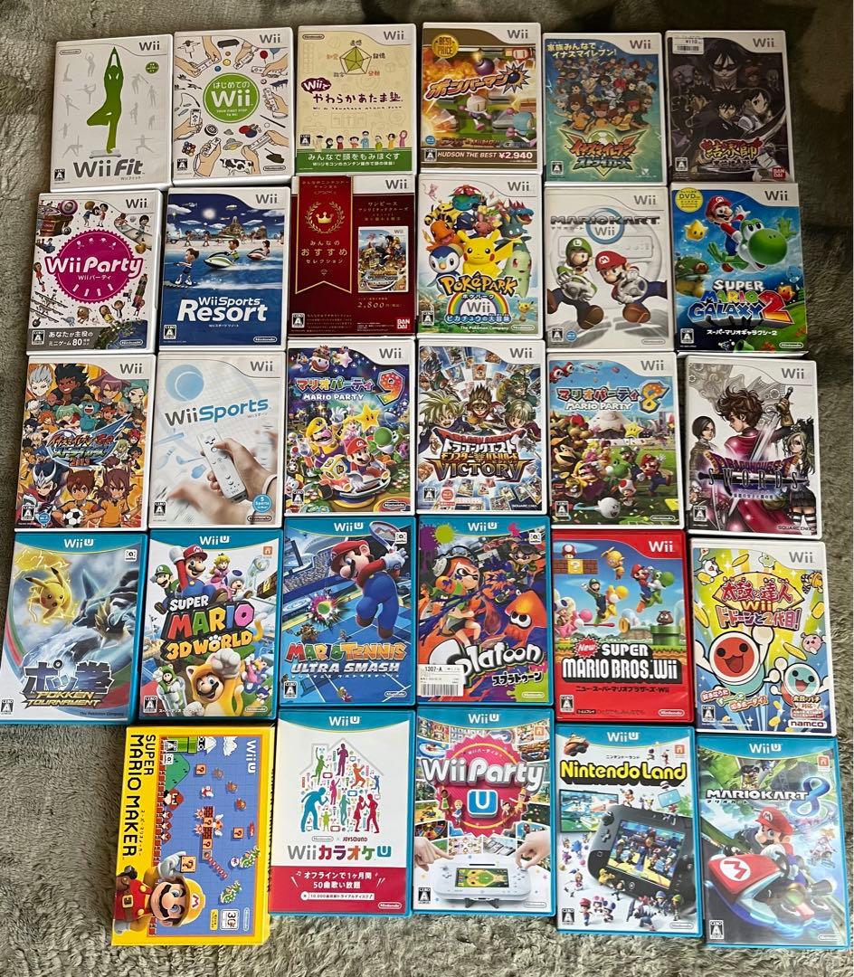 Wii本体　WiiU本体　ソフト29本セット