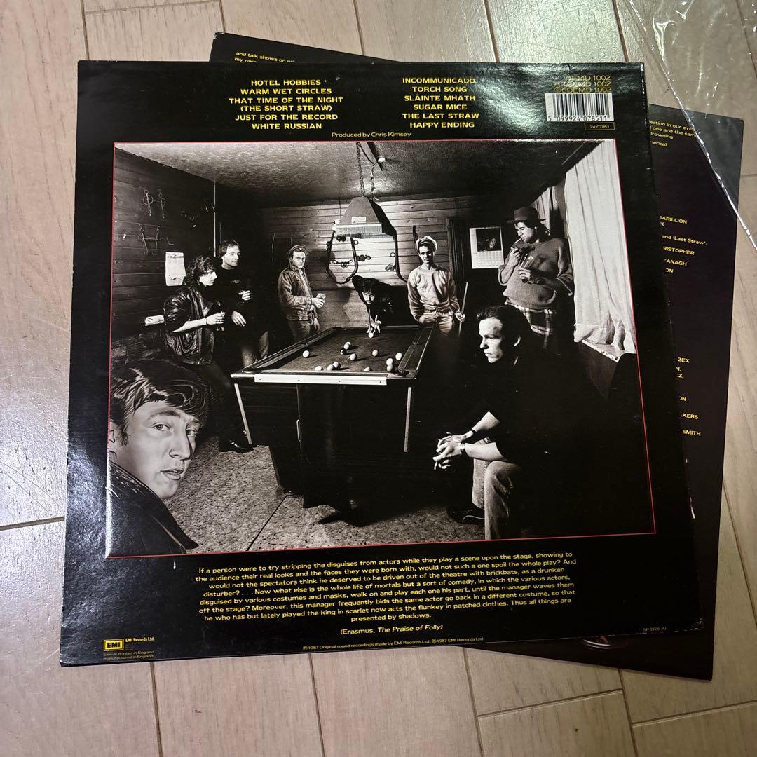 MARILLION CLUTCHING AT STRAWS レコード