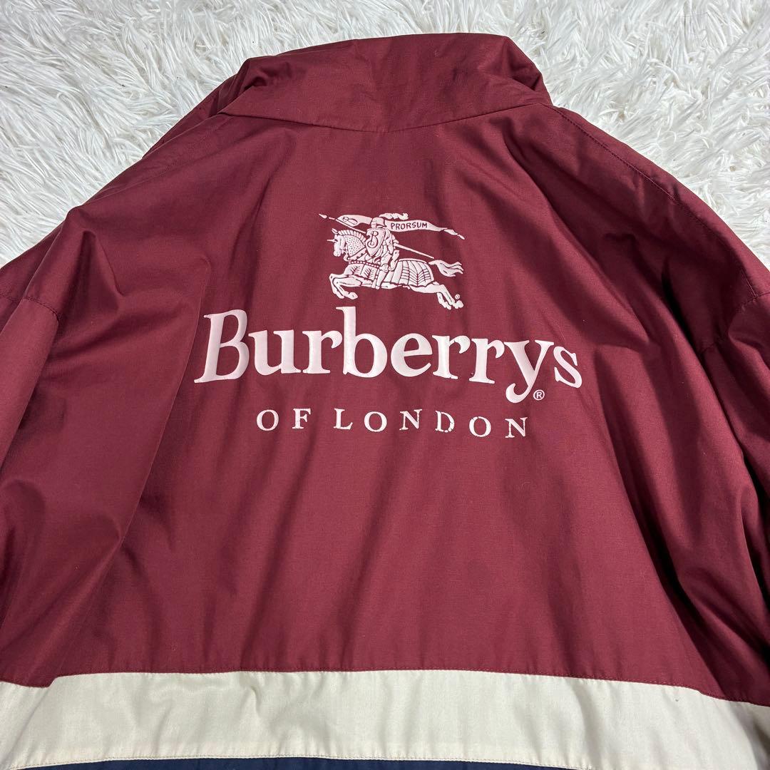 90`s Burberry`sマルゼン別注 ジャケット ブルゾン 背面ホースロゴ