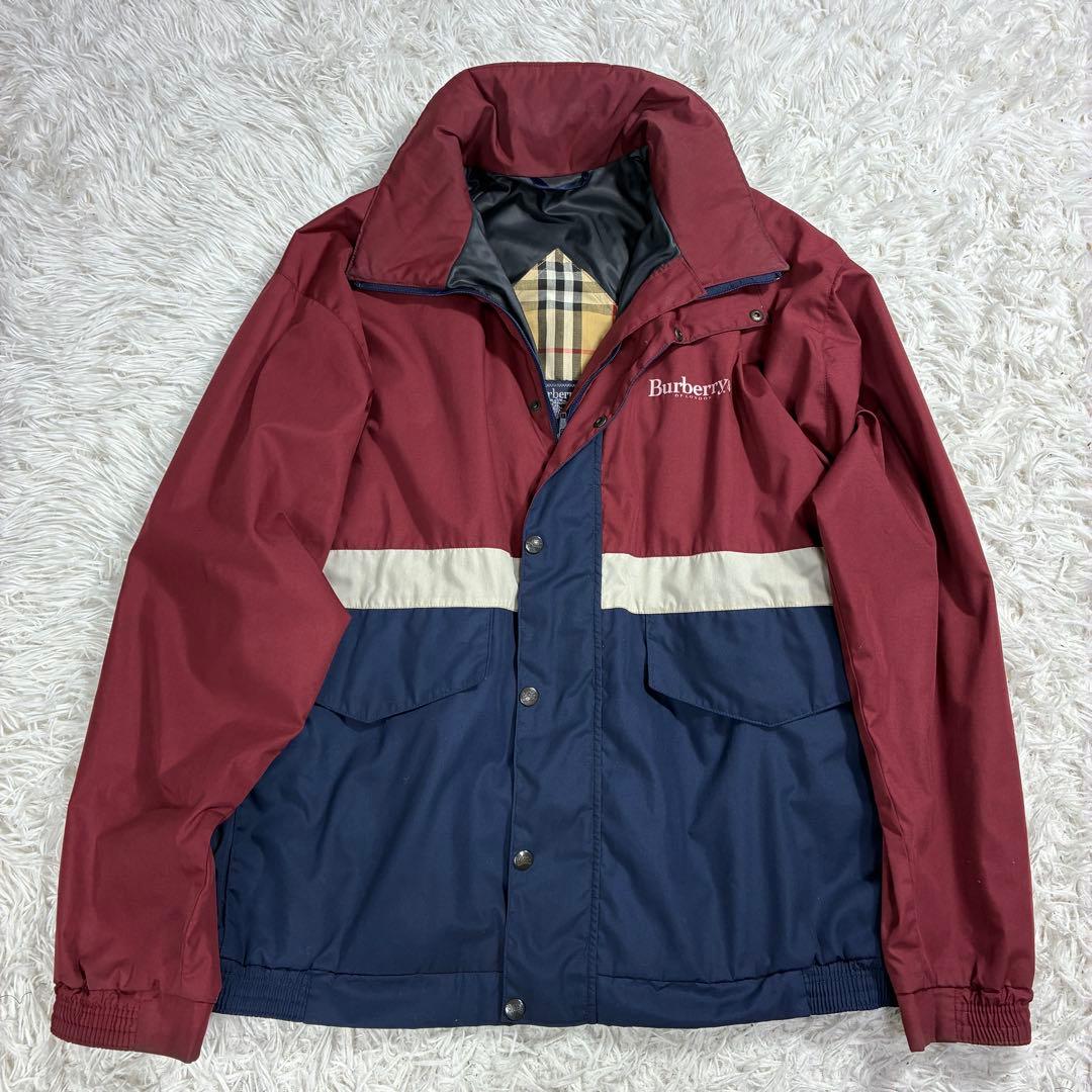 90`s Burberry`sマルゼン別注 ジャケット ブルゾン 背面ホースロゴ