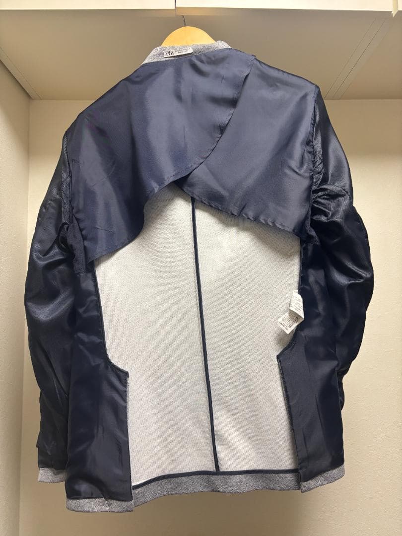 ZARA　4WAYストレッチ　スーツ　グレー