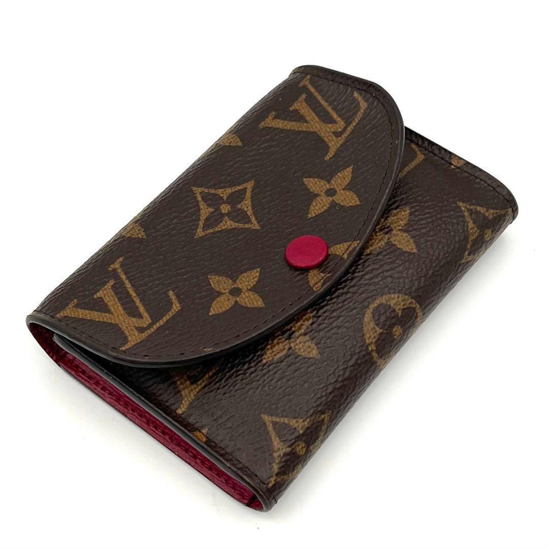 LOUIS VUITTON ルイヴィトン ポルトモネ ロザリ フーシャ