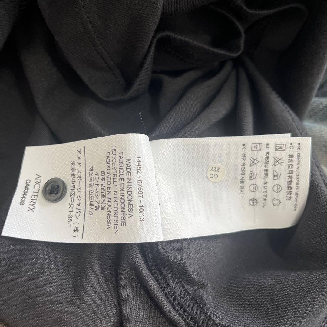 ARC'TERYX ハーフボタン タイト ポロシャツ ブラック ゴルフ