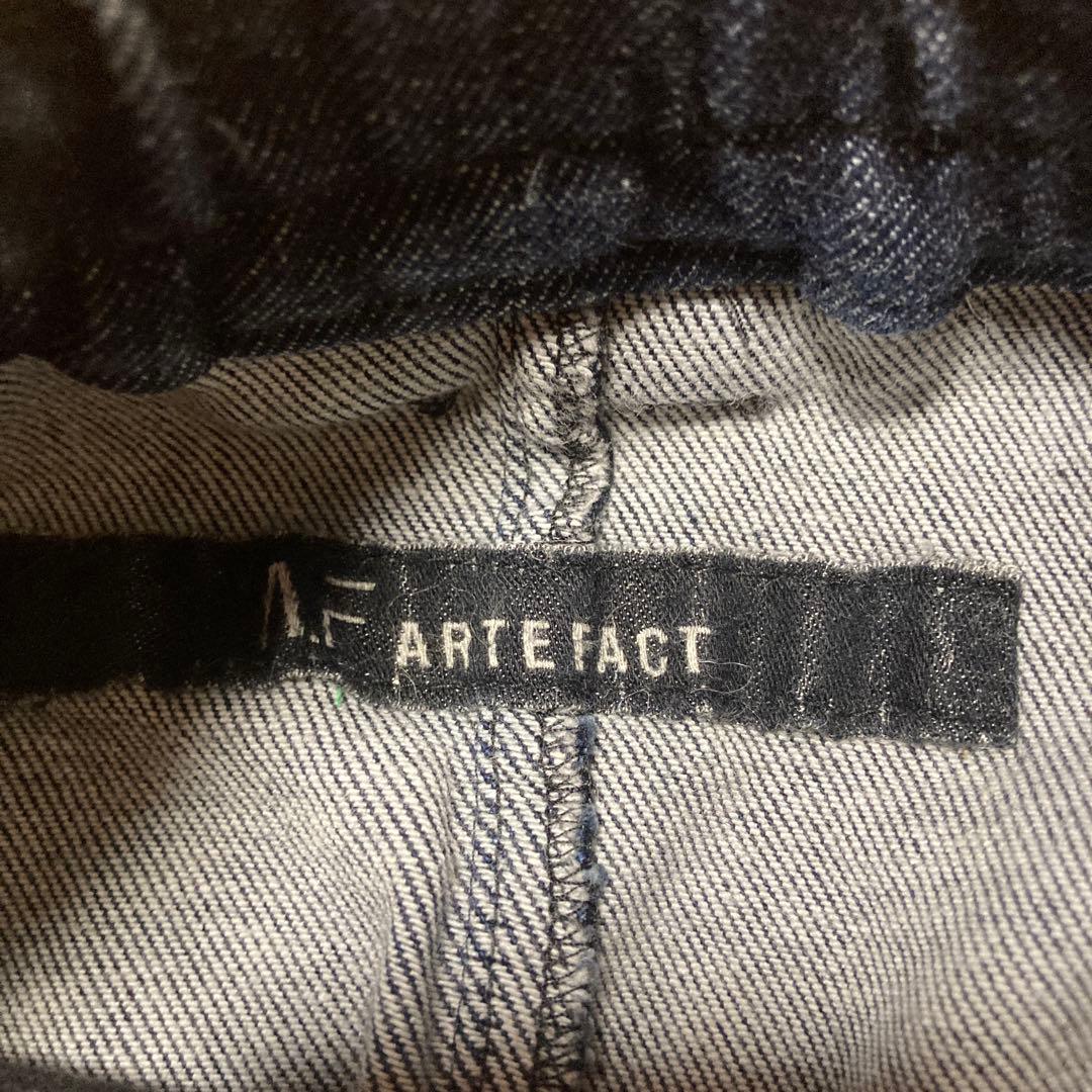 A.F_ ARTEFACT _クロップドカーゴデニムパンツ　サルエル
