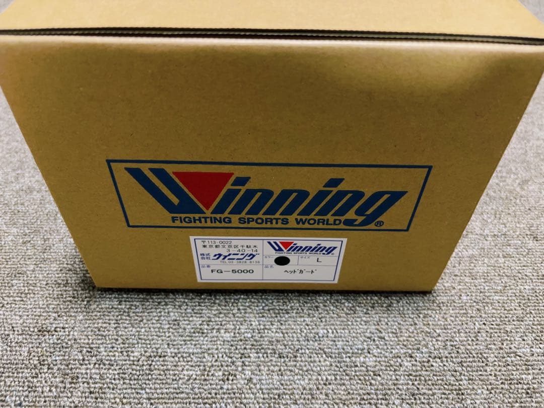 ウイニング　ヘッドギア　黒　Lサイズ